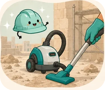 Professional post-construction cleaning
